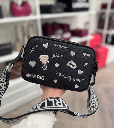 کیف دوشی کارل لاگرفلد طرح فانتزی | کیف کراس بادی Karl Lagerfeld
