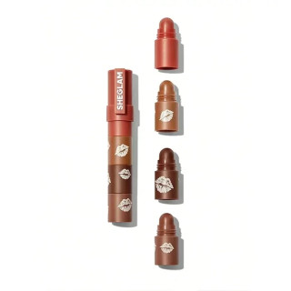 رژلب جامدشیگلم brown brownie stack مدل چهار در یک Megalip 4-in-1 Lipstick