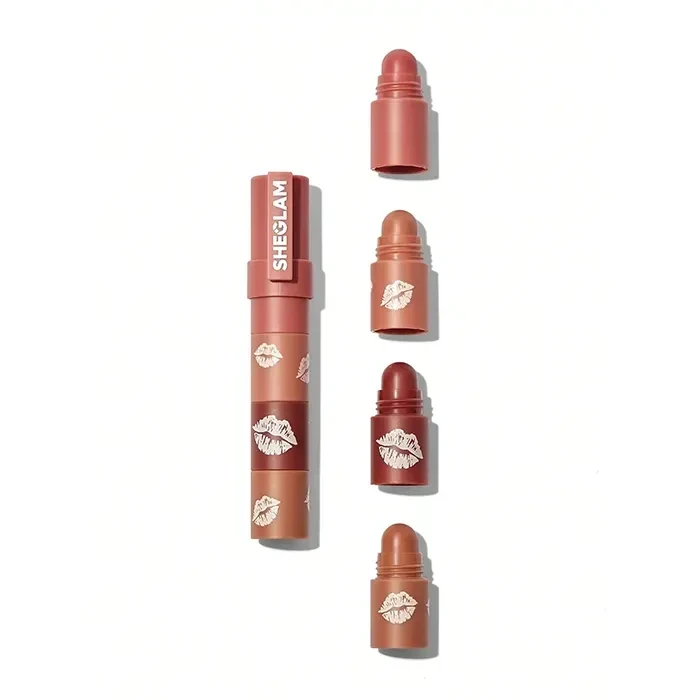 رژلب جامدشیگلم رنگ nude bare stack مدل چهار در یک Megalip 4-in-1 Lipstick