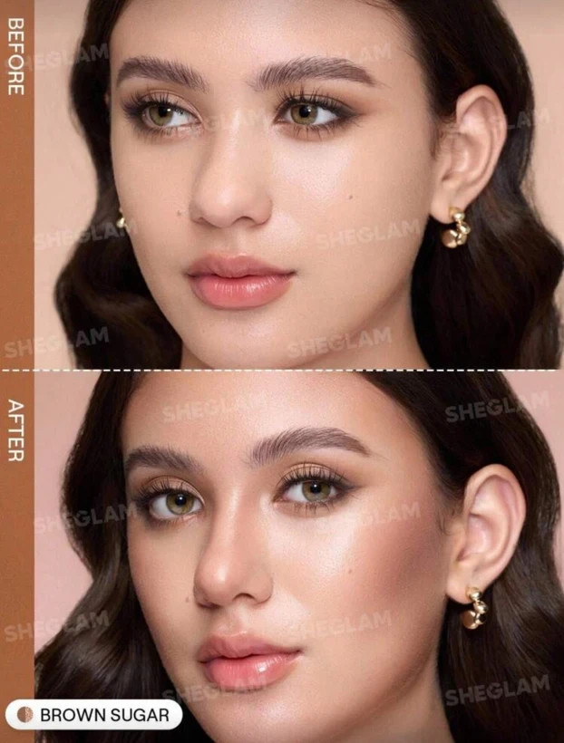 کانتور و هایلایترشیگلم مدل استیکی دوطرفه مدل Brown Sugar | 2in1 Contour & Highlight Stick