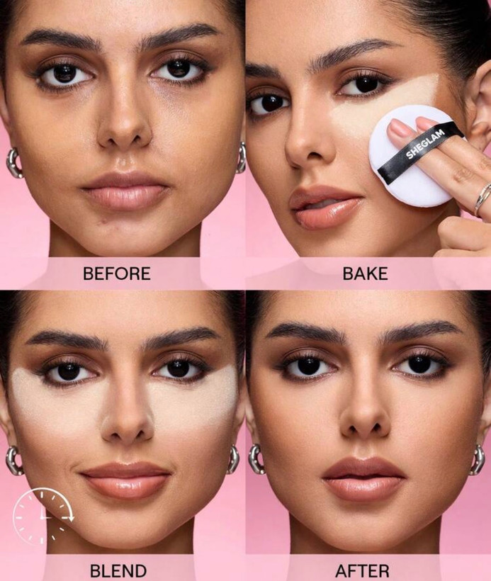 پودر فیکس ازشیگلم Baked Glow Setting Powder (Banana)